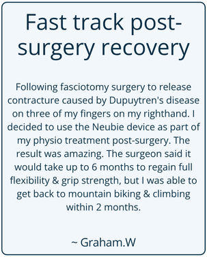 Fast track post-surgery recovery - white