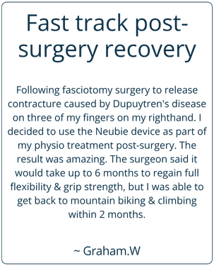 Fast track post-surgery recovery