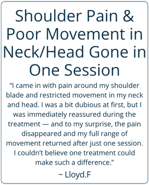 Shoulder Pain and Poor Movement in NeckHead Gone in One Session