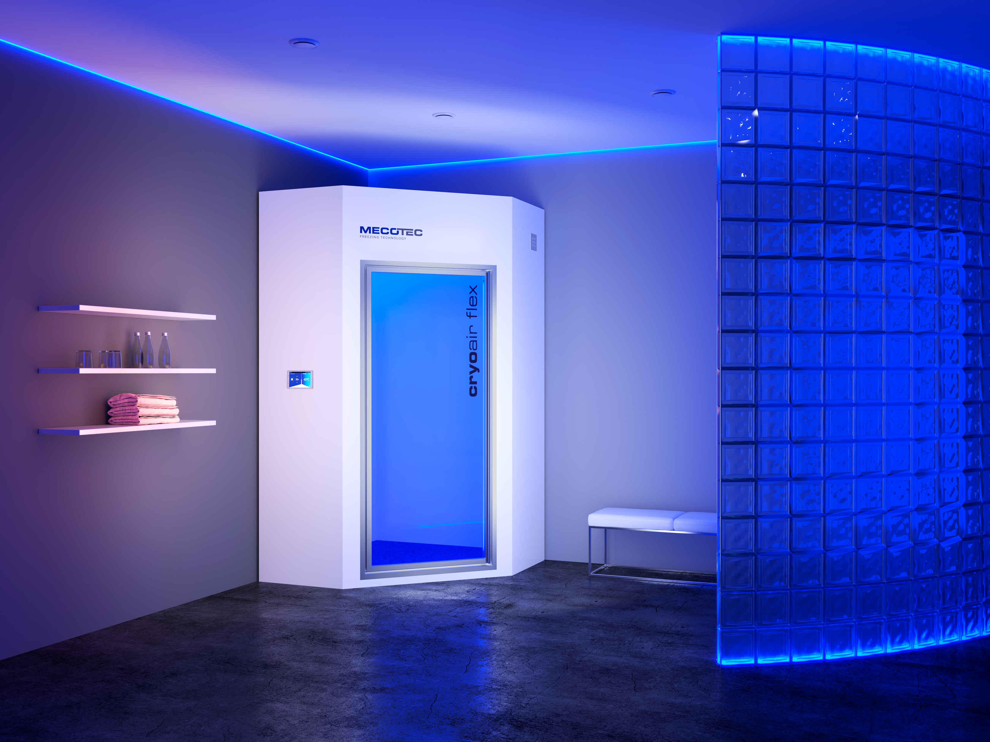 An image of RPXs Mecotec whole body cryotherapy chamber